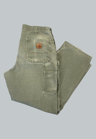 green carhartt carpenter pants