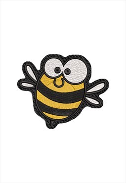 Embroidered Bee iron on patch / sew on patch