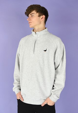 G&G UNISEX ASH 1/4 GOOSE SWEAT