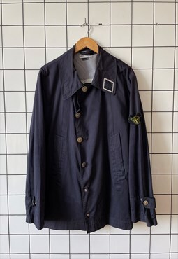 Vintage STONE ISLAND Jacket Raso Gommato Overshirt Coat