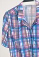 VINTAGE 90S CHECKED BLOUSE