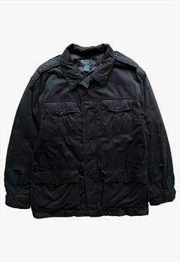 Vintage 90s Polo Ralph Lauren Black Utility Jacket