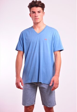 VINTAGE LEVIS 90S BLUE T-SHIRT