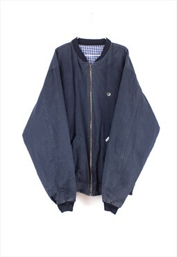 Vintage Lacoste Bomber Reversible Jacket in Blue XL