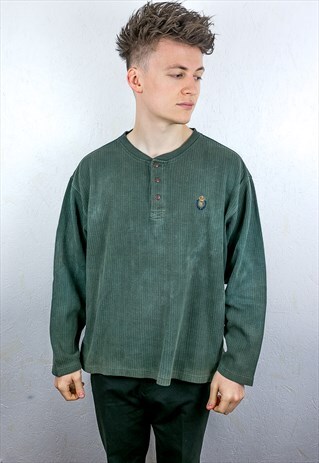 VINTAGE CHAPS RALPH LAUREN GRANDAD SWEATSHIRT