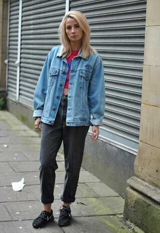 VINTAGE 90S ARMANI OVERSIZED DENIM JACKET