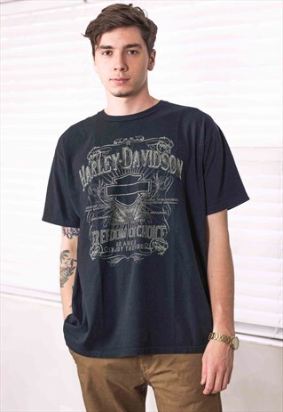 VINTAGE HARLEY-DAVIDSON T-SHIRT LOGO 90S XXL 6.8