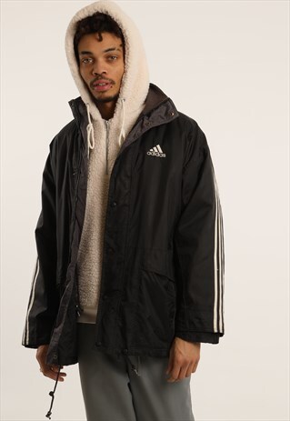 VINTAGE ADIDAS EMBROIDERED COACH JACKET