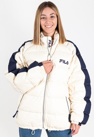 OUTWEAR VINTAGE 80S PUFFER CASUAL FILA COAT / S9265