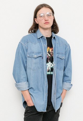 BLUE DENIM SHIRT