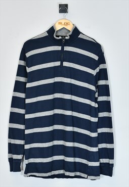 Vintage Chaps Ralph Lauren Quarter Zip Sweatshirt Blue XLarg