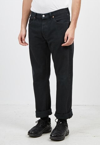 VINTAGE BLACK LEVI'S 501 FIT DENIM JEANS