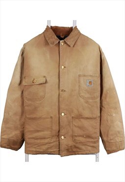 Vintage 90's Carhartt Workwear Jacket Button Up Heavyweight
