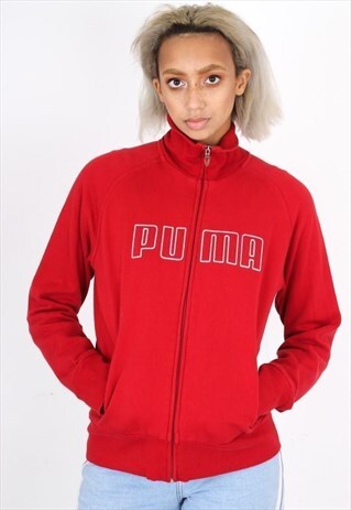 VINTAGE RED PUMA TRACK JACKET