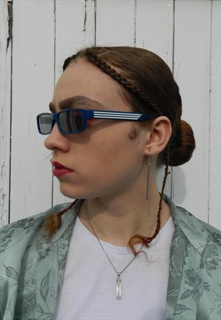 BLUE RETRO 90S SMALL SUNGLASSES