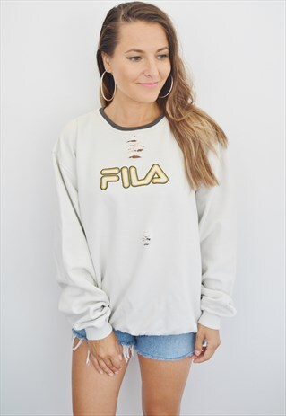 90'S FILA DISTRESSED VINTAGE SWEATSHIRT