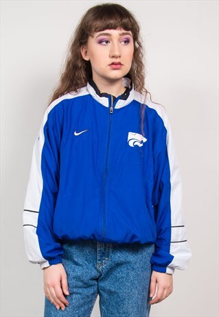 NIKE BLUE STRIPE TRACKSUIT JACKET