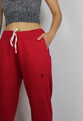 VINTAGE POLO RALPH LAUREN JOGGERS SWEATPANTS W LOGO