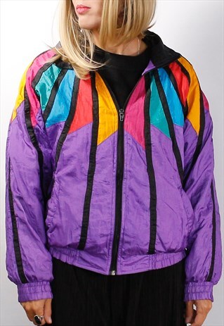 VINTAGE 90'S WINDBREAKER TRACK JACKET