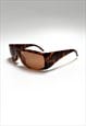 GUCCI SUNGLASSES GG BROWN RECTANGLE TORTOISESHELL LOGO 2493