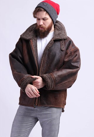 VINTAGE SHEARLING SHEEPSKIN COAT