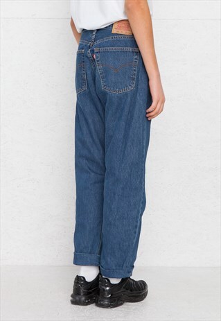 VINTAGE BLUE LEVI'S 522 02 FIT DENIM JEANS