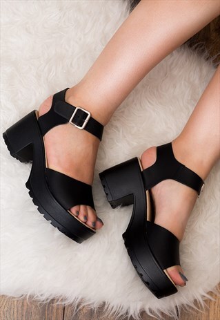 shoes sandals asos heel block marketplace akira leather