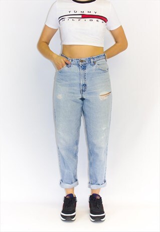 VINTAGE LOOSE FIT TAPERED LEG MOM JEANS