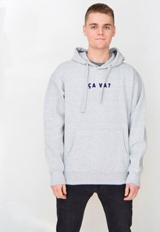 GREY CA VA? (NAVY) HOODIE