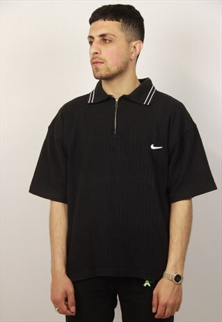 VINTAGE NIKE ZIP UP POLO-SHIRT