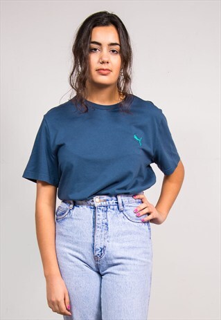 90'S VINTAGE BLUE PUMA T-SHIRT