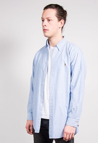 90'S BLUE RALPH LAUREN SHIRT