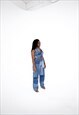 PATCHWORK STRAIGHT LEG JEANS