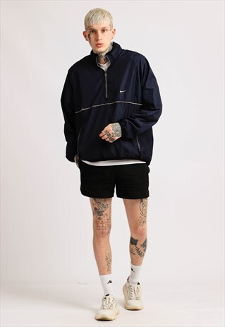 VINTAGE NIKE 1/2 ZIP SHELL JACKET