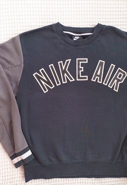 Vintage Nike Tick Logo Colour Block Sweatshirt
