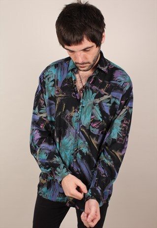 VINTAGE CRAZY PATTERN SHIRT ASM1639