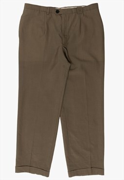 Burberry khaki vintage slim-fit trousers