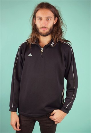 VINTAGE 90'S ZIP- UP NECK ADIDAS SWEATSHIRT