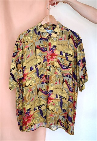 80'S JAZZY PRINT SUMMER SHIRT