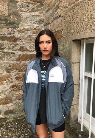 VINTAGE KAPPA WINDBREAKER FESTIVAL BOMBER SHELL JACKET