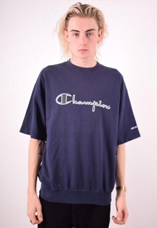 CHAMPION MENS VINTAGE SWEATSHIRT JUMPER SLEEVELESS LARGE 90S