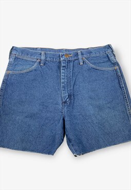 Vintage Wrangler Cut Off Denim Shorts Dark Blue W36 BV18301