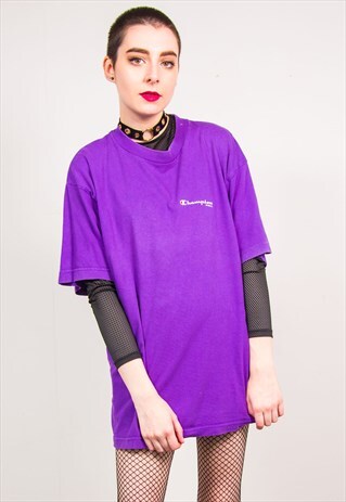 CHAMPION VINTAGE 90'S PURPLE OVERSIZED T-SHIRT