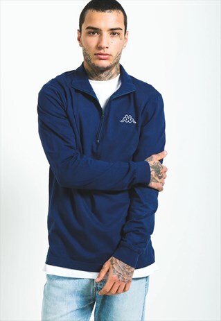 VINTAGE 80S KAPPA 1/4 ZIP SWEATSHIRT / S5949