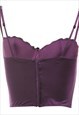 VINTAGE PURPLE PUNKY CORSET - M