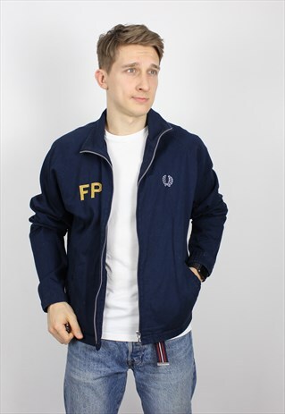VINTAGE MENS FRED PERRY TRACK TOP SUIT JACKET