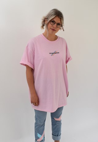 G&G UNISEX PINK MULTI LINES TEE