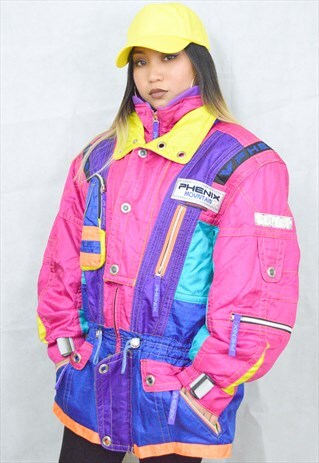 MINT CONDITION CRAZY PADDED SKI JACKET/WINDBREAKER (1990'S)