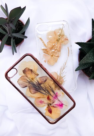 HANDMADE PHONE CASES/ PHONE COVERS WITH REAL PRESSED FLOWERS