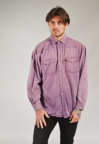 VINTAGE LEVI'S DENIM SHIRT THISTLE PURPLE